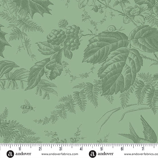 Vermont Fern A10285G2 by Laundry Basket Quilts for Andover Fabrics