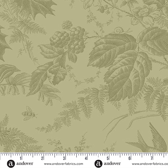 Vermont Lichen A10285N3 by Laundry Basket Quilts for Andover Fabrics