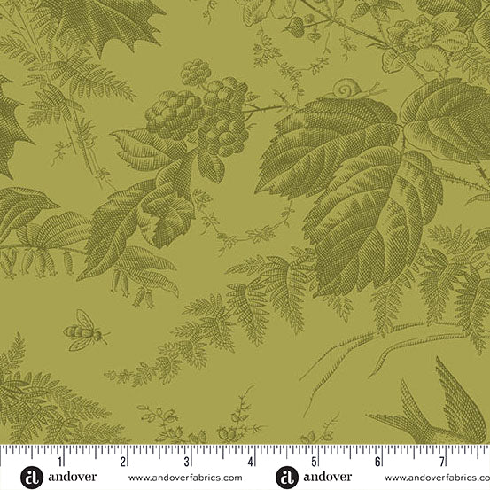 Vermont Leaf A10285V by Laundry Basket Quilts for Andover Fabrics
