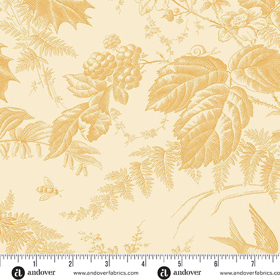 Vermont Golden A10285Y by Laundry Basket Quilts for Andover Fabrics