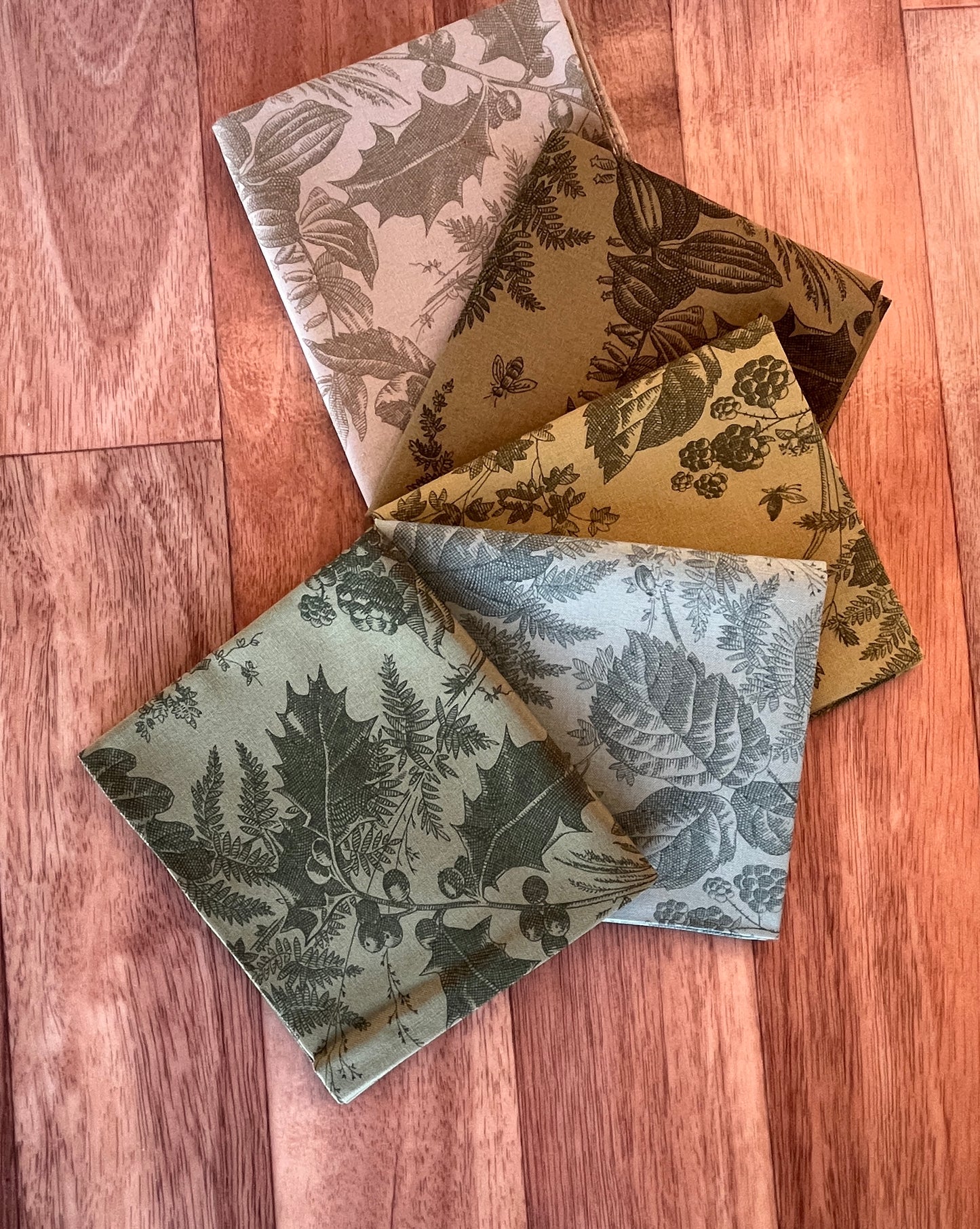 Vermont Greens Fat Quarter Bundle by Laundry Basket Quilts for Andover Fabrics