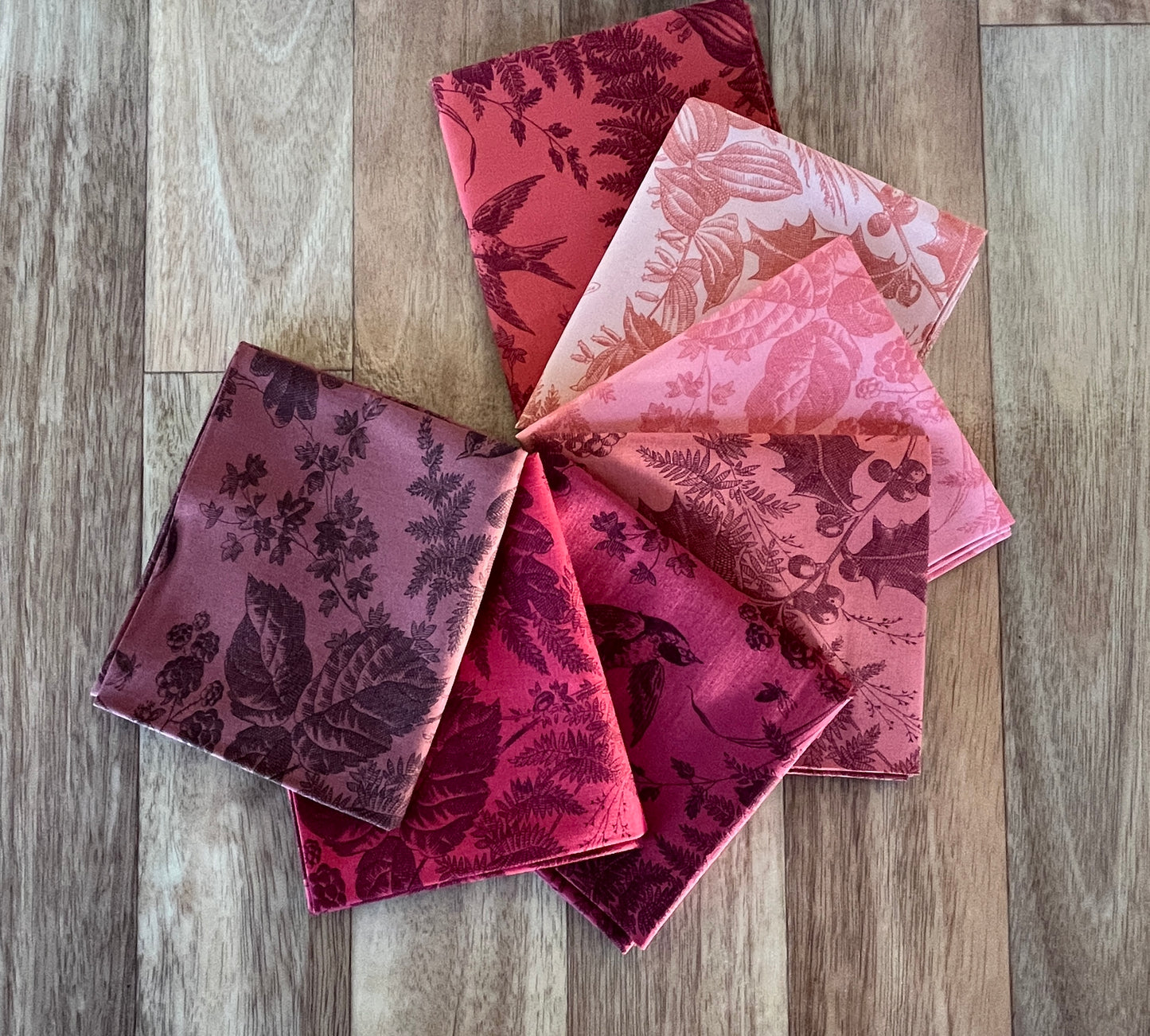 Vermont Reds Fat Quarter Bundle by Laundry Basket Quilts for Andover Fabrics