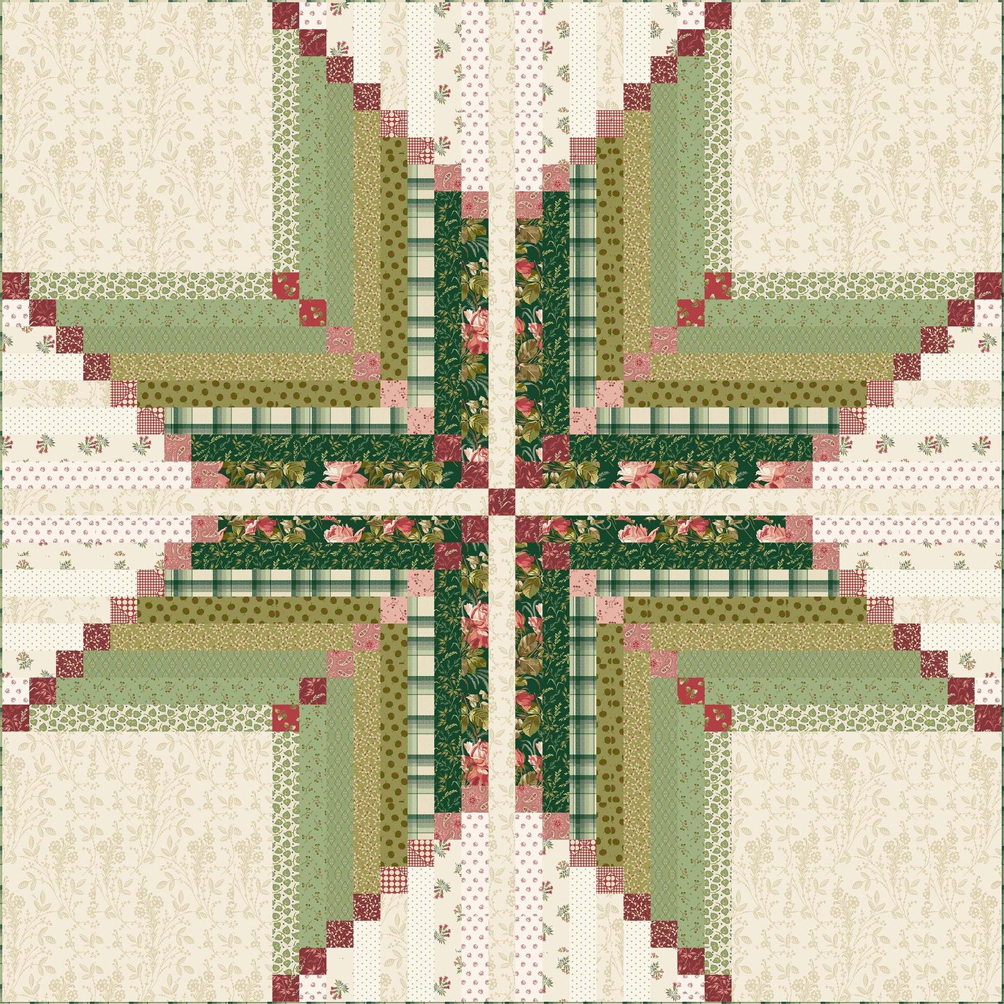 Virginia Star Joy Quilt Pattern by Laundry Basket Quilts
