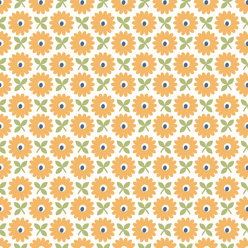 Home Town Heirloom Daisy Wideback 108" by Lori Holt for Riley Blake Designs (sold in 25cm increments)