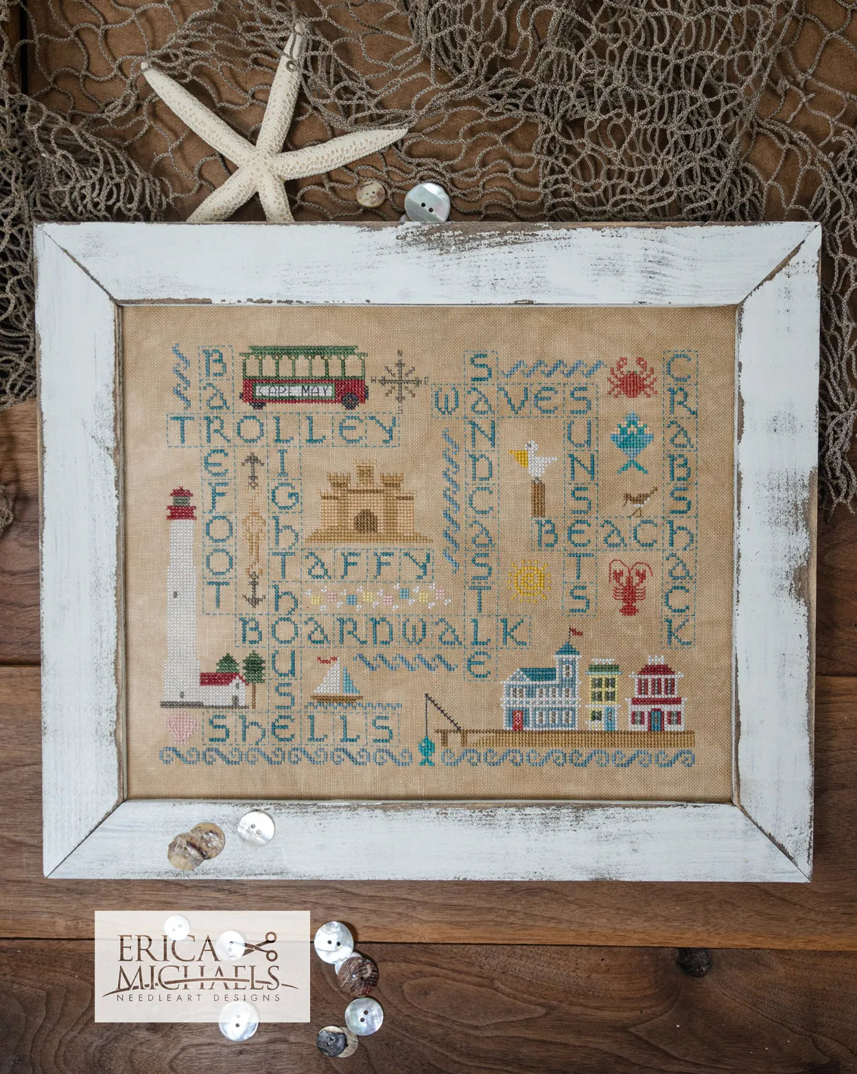 The Beach is Calling Cross Stitch Pattern Erica Michaels