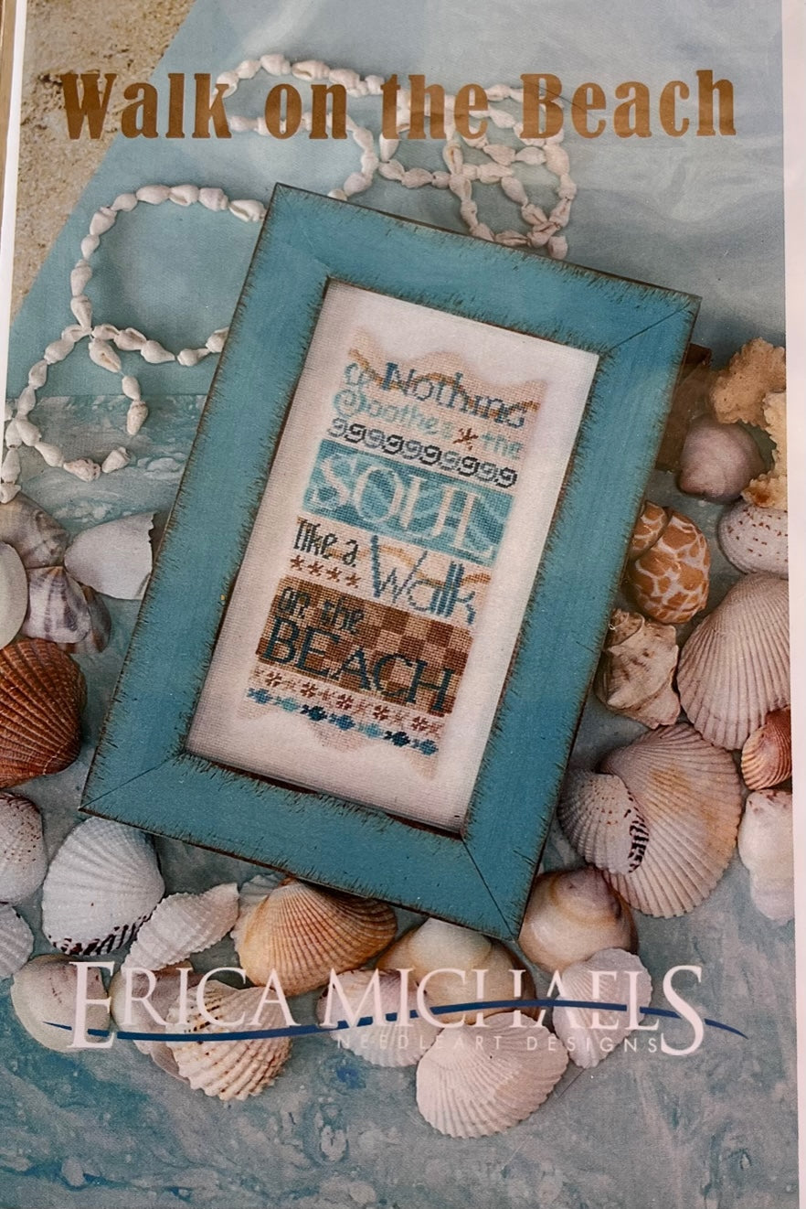 Walk on the Beach Cross Stitch Pattern Erica Michaels