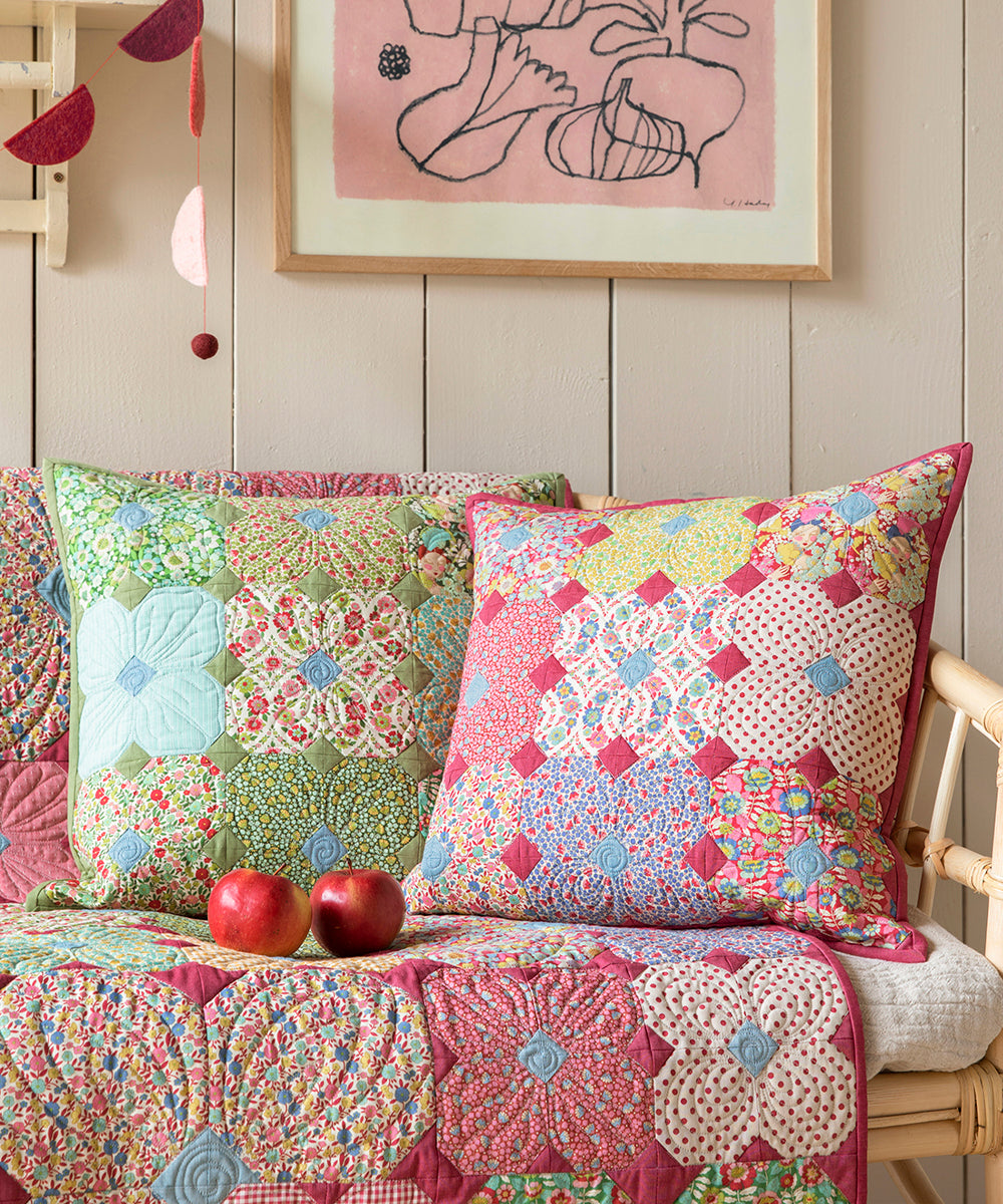 Tilda Wallflower Cushion Fabric Kit- Pine