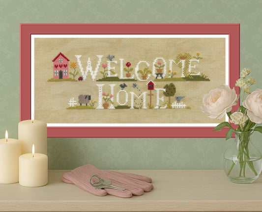 Welcome Home Cross Stitch pattern by Jardin Prive