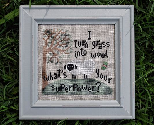 What's Your Superpower Cross Stitch Pattern by Puntini Puntini
