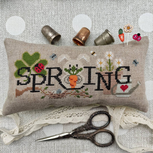 When I think of Spring Cross Stitch Pattern by Puntini Puntini