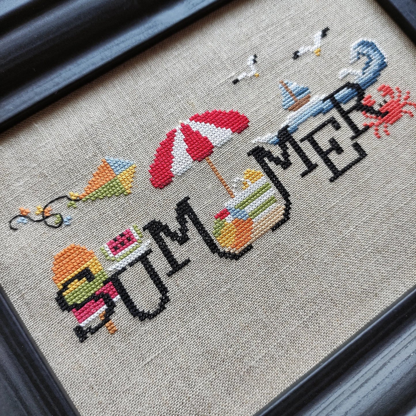 When I think of Summer Cross Stitch Pattern by Puntini Puntini