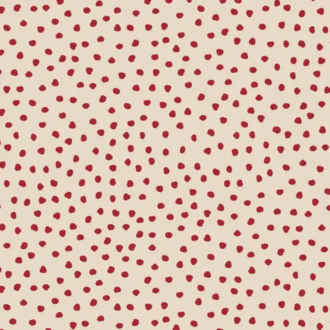 Wideload Wideback Red Spots DV6051 108" Merry Little Christmas by Devonstone (sold in 25cm increments)