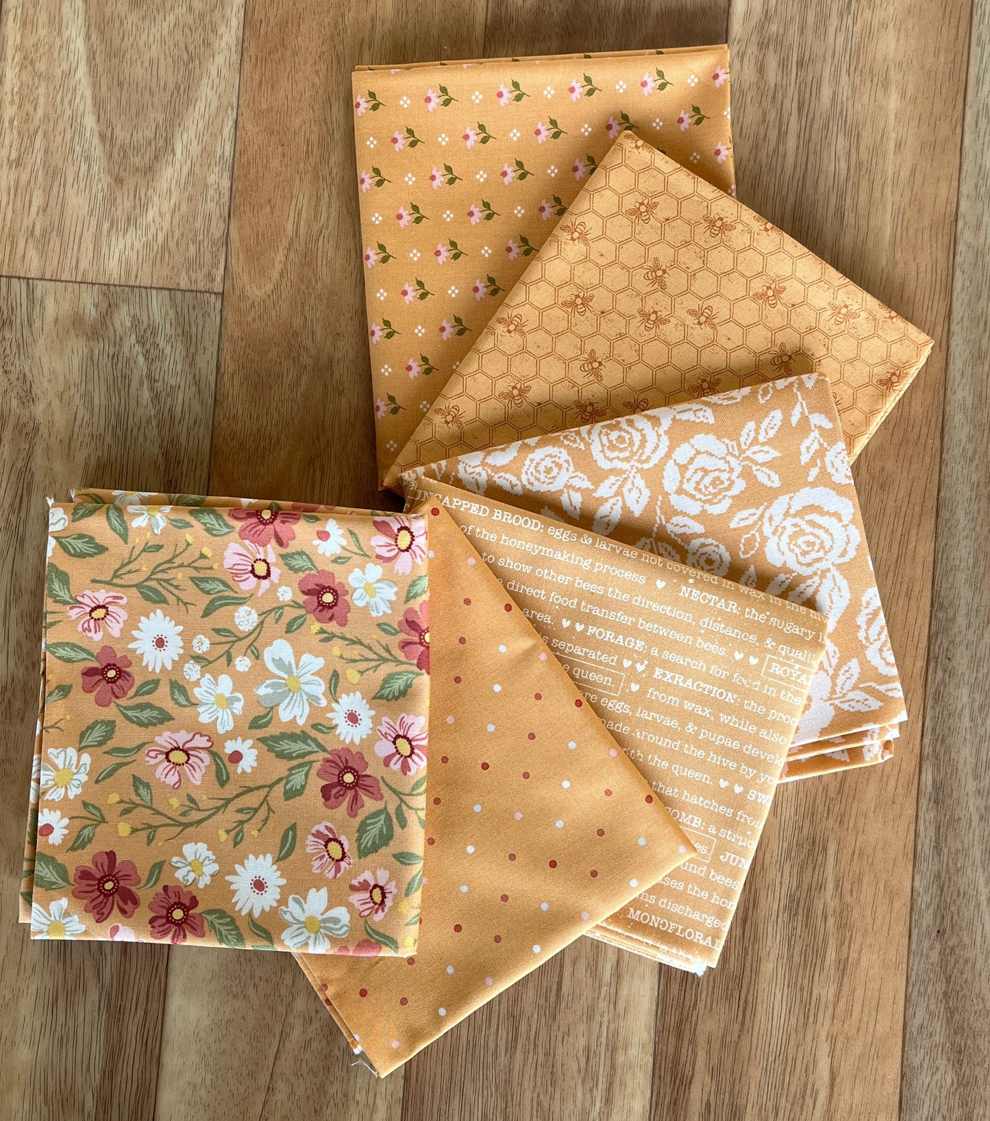 Wild Honey Apricot Fat Quarter Bundle by Lella Boutique for Moda Fabrics