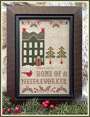Winter at the Home of a Needleworker Cross Stitch Pattern Little House Needleworks