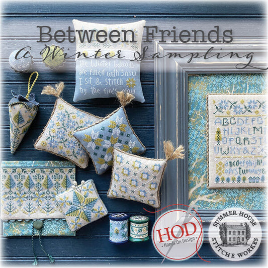 A Winter Sampling Between Friends Cross Stitch Pattern by Hands on Design