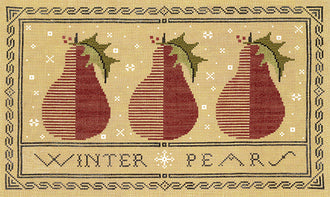 Winter Pears Cross Stitch Pattern by Artful Offerings