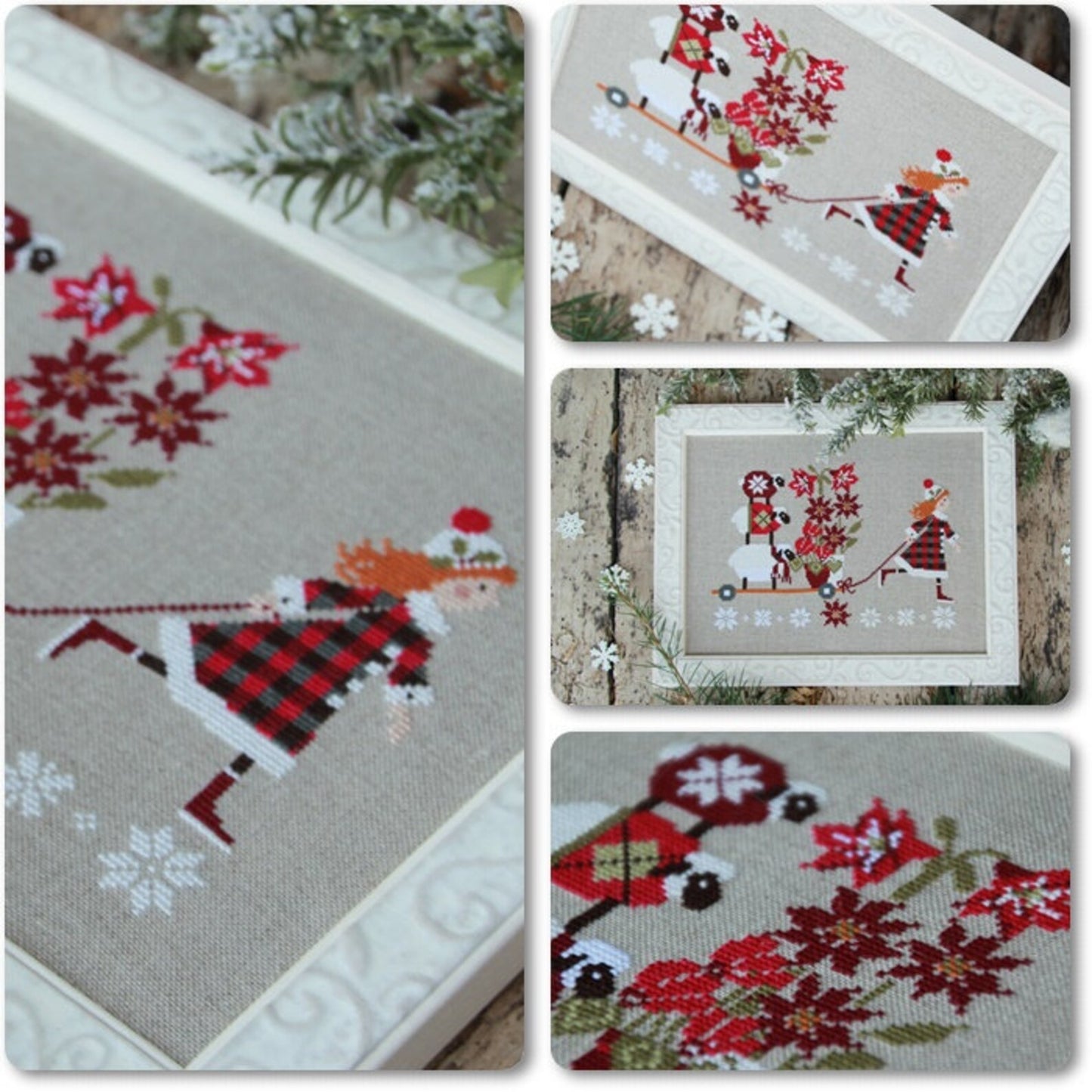 Winter Delivery Cross Stitch Pattern by Madame Chantilly