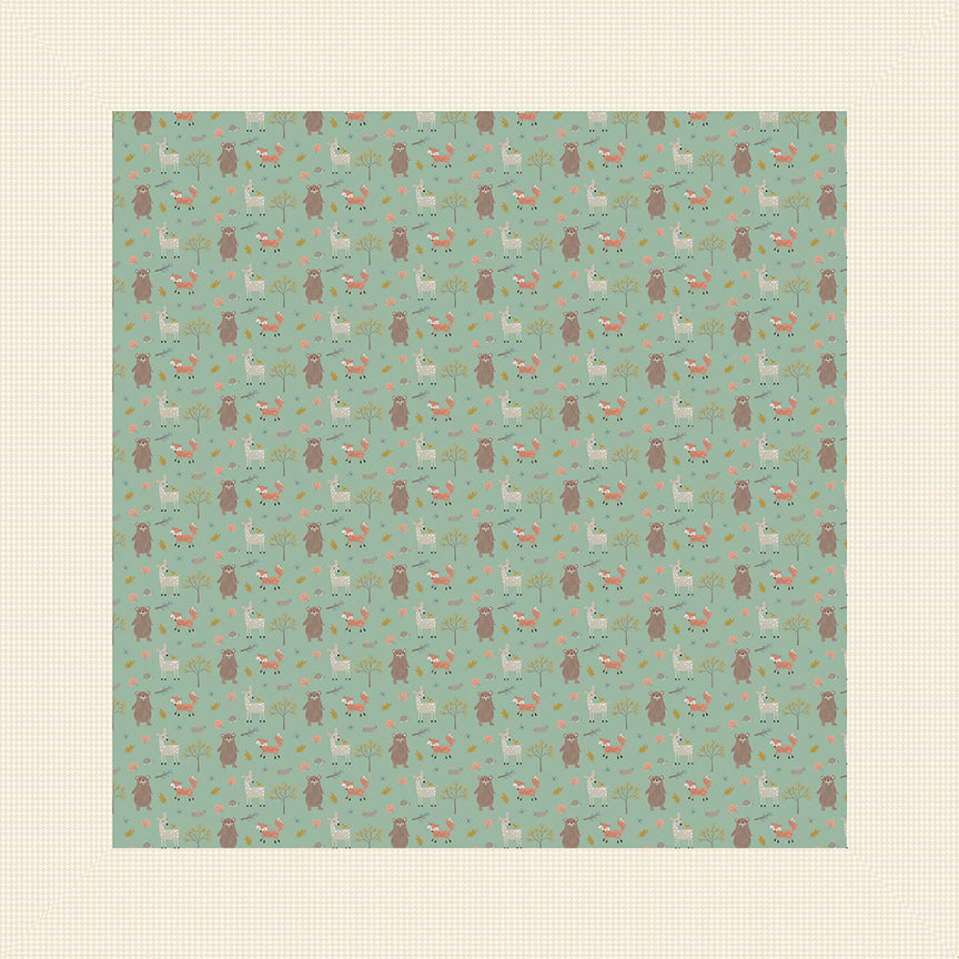 Flannel Little Lambs Blue by RBD Designers for Riley Blake Fabrics (sold in 25cm increments)