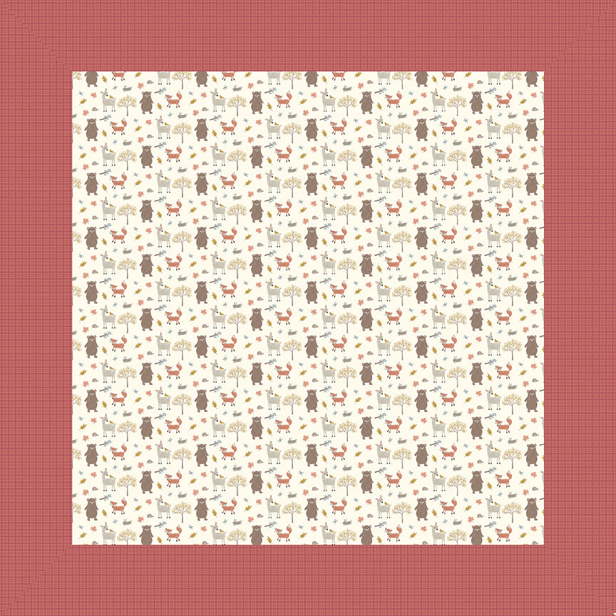 Flannel Little Lambs Blue by RBD Designers for Riley Blake Fabrics (sold in 25cm increments)