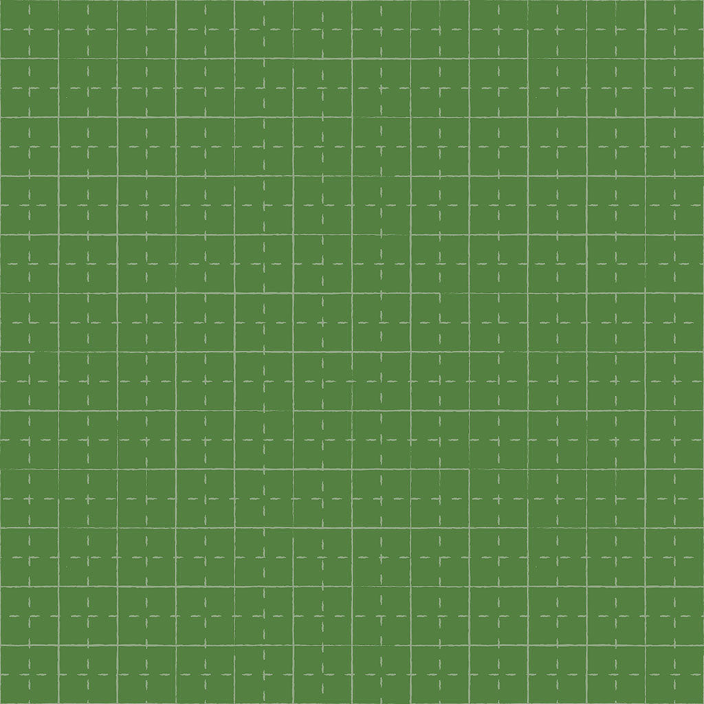 Shop Hop Cutting Mat Green Y4801-21 by Meags and Me for Clothworks Fabrics (sold in 25cm increments)