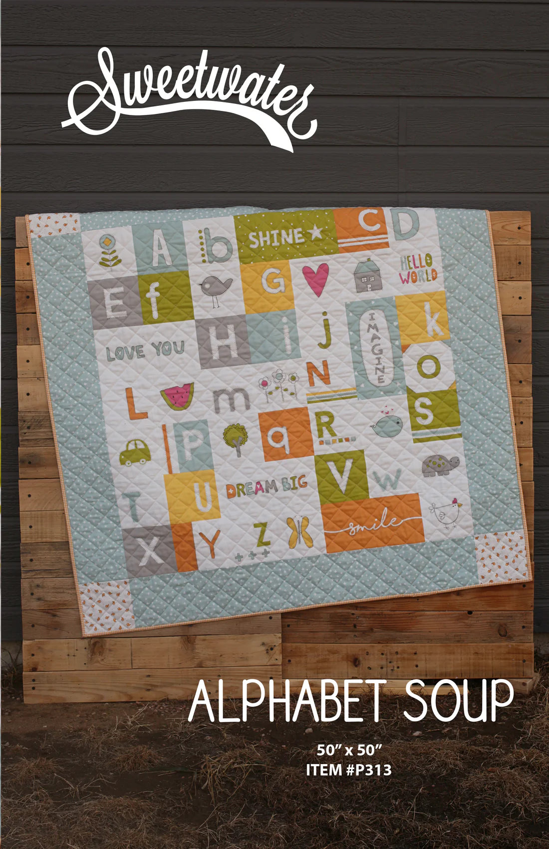 Alphabet Soup Quilt Pattern by Sweetwater