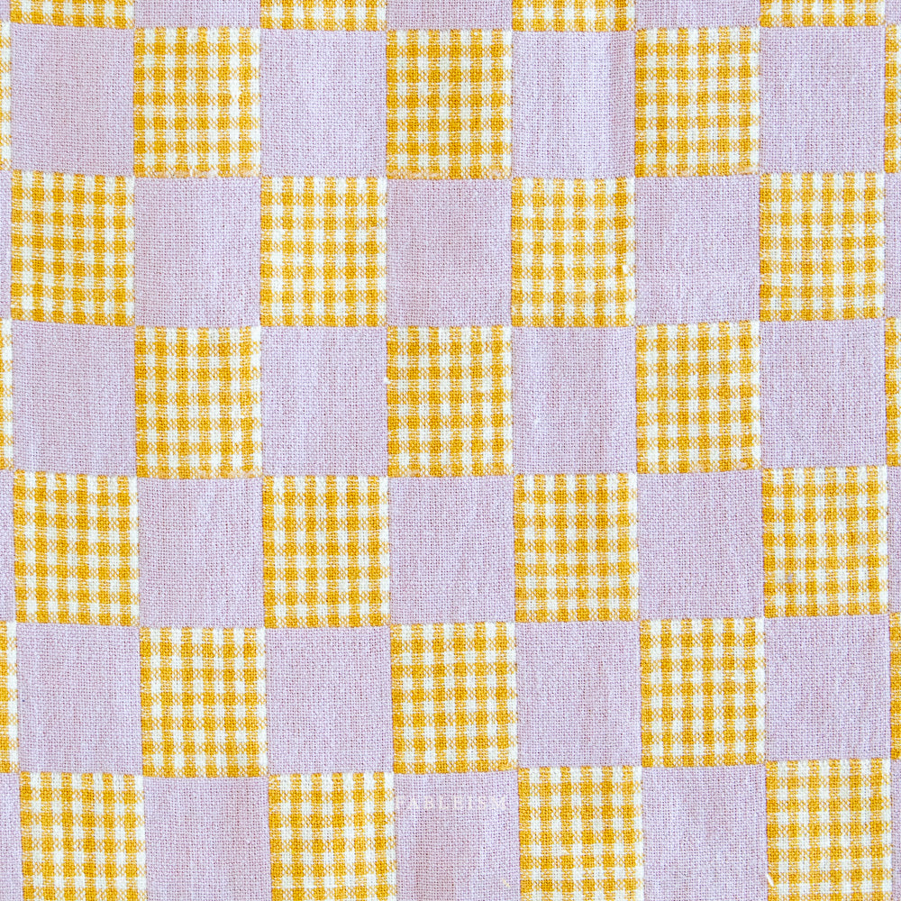 Check Mate Ametrine Checkers by Fableism Supply Co (sold in 25cm increments)