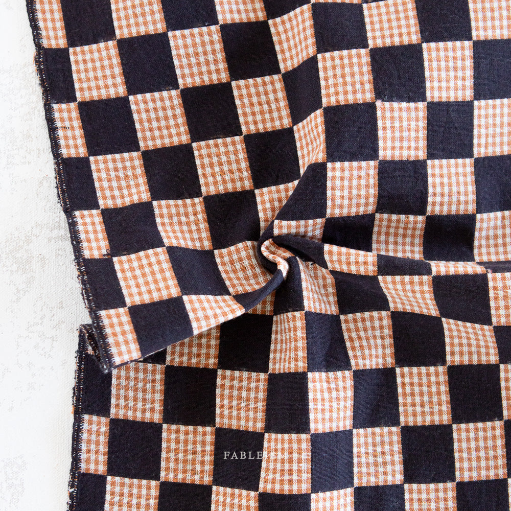 Check Mate Ebony Checkers by Fableism Supply Co (sold in 25cm increments)