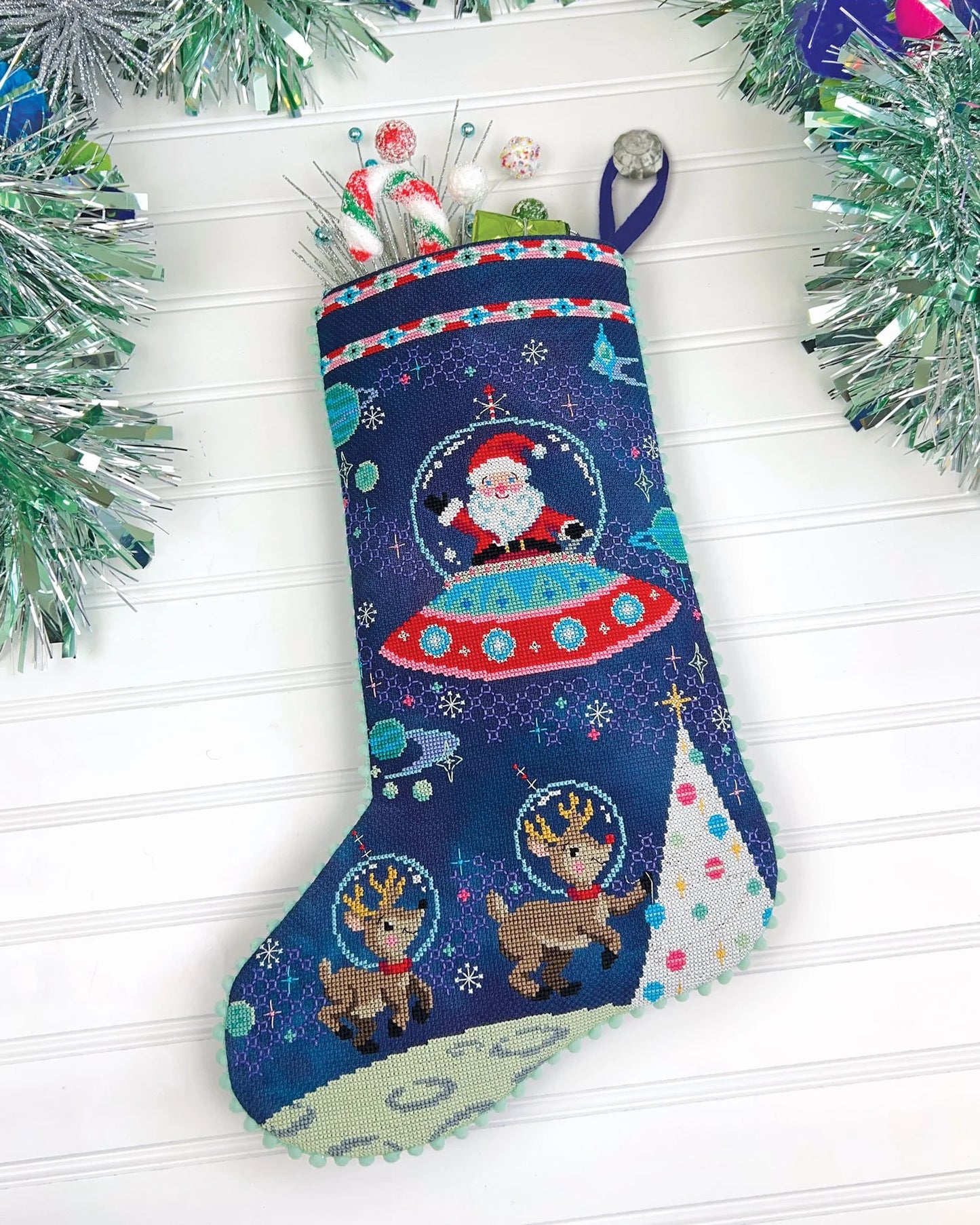 Cosmic Christmas Cross Stitch Pattern by Satsuma Street