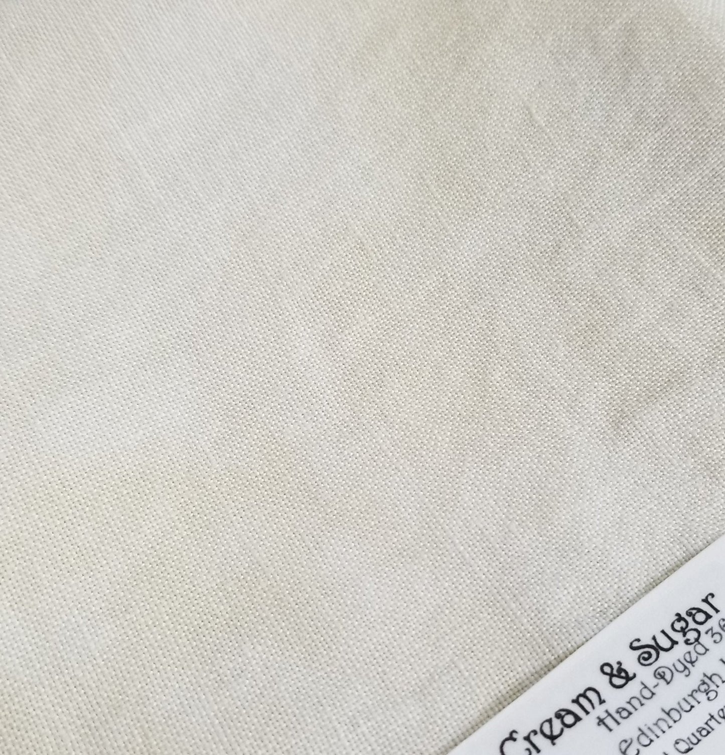 Cream and Sugar 36 Count 46cm x 70cm Cross Stitch Linen Fiber on a Whim