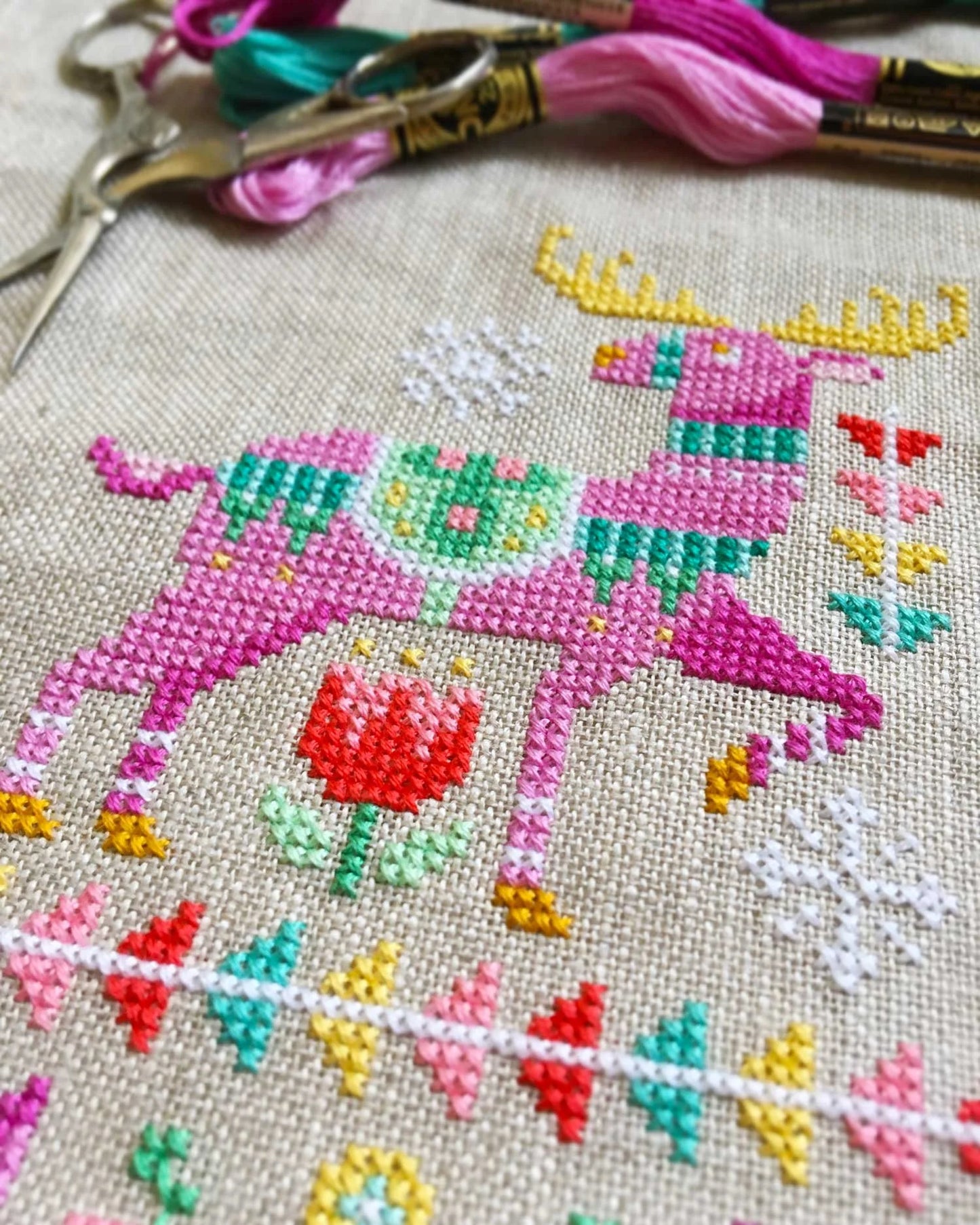 Deck The Halls Cross Stitch Pattern by Satsuma Street