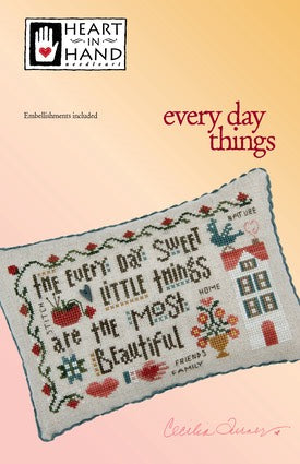 Everyday Things Sampler Cross Stitch Pattern Heart in Hand