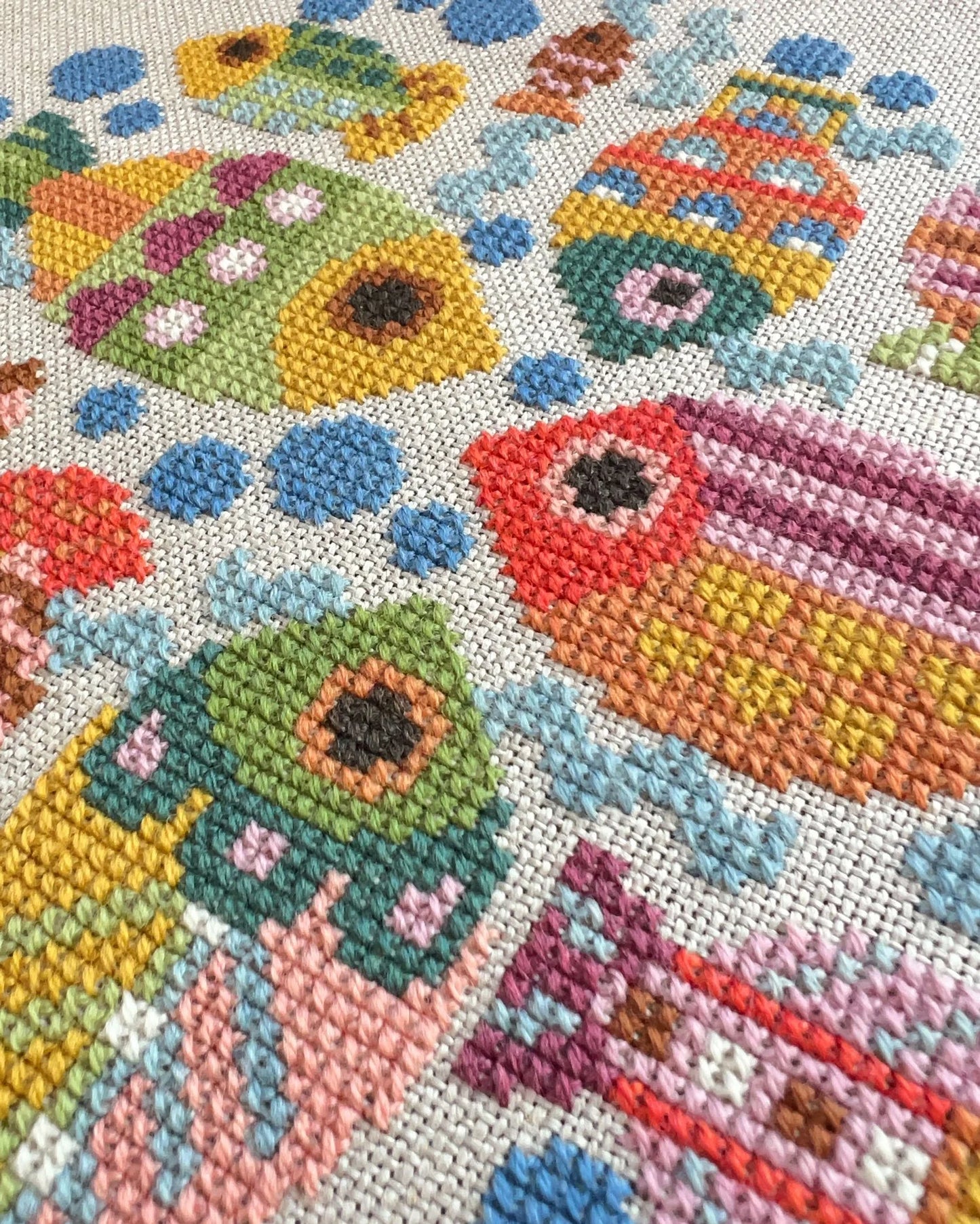 Fish Dish Cross Stitch Pattern by Satsuma Street