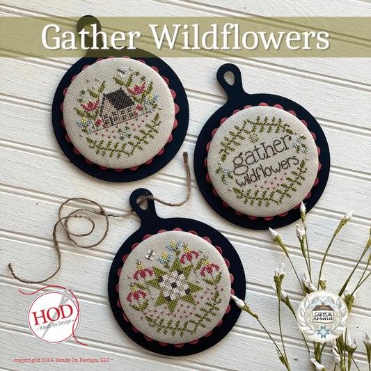 Gather Wildflowers Cross Stitch Pattern by Hands on Design
