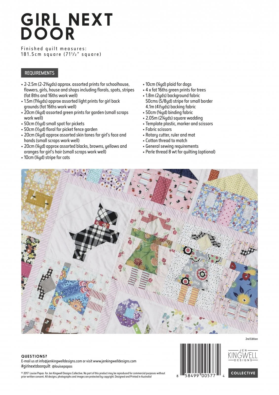 Girl Next Door Quilt Pattern Louise Papas