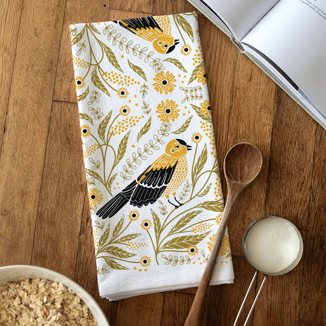 Gingiber Goldfinch Tea Towel