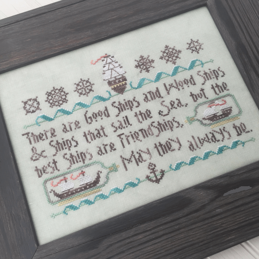 Good Ship Sampler Cross Stitch Pattern by Hands on Design