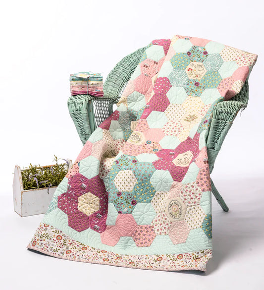 Willowbrook Hexie Quilt Pattern by Natalie Bird of Birdhouse Designs
