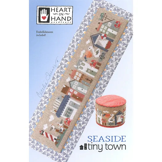 Seaside Tiny Town Cross Stitch Pattern Heart in Hand