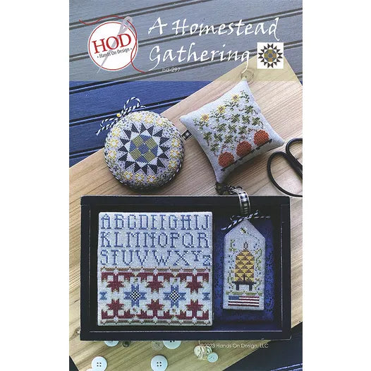 A Homestead Gathering Cross Stitch Pattern by Hands on Design