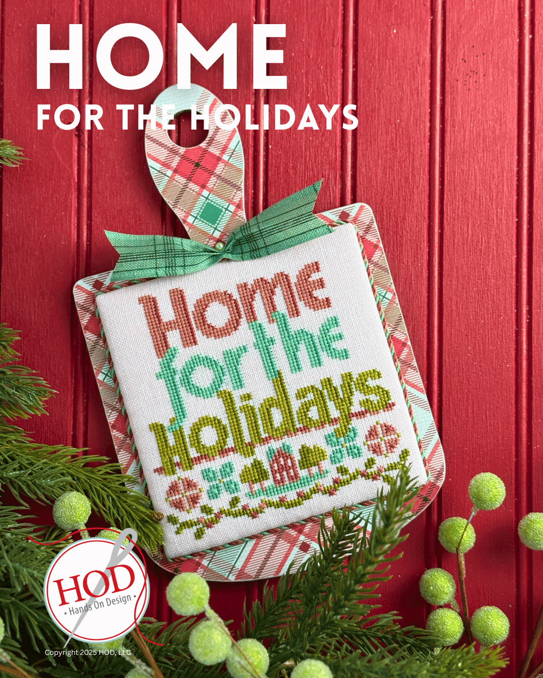 Home For The Holidays Cross Stitch Pattern by Hands on Design