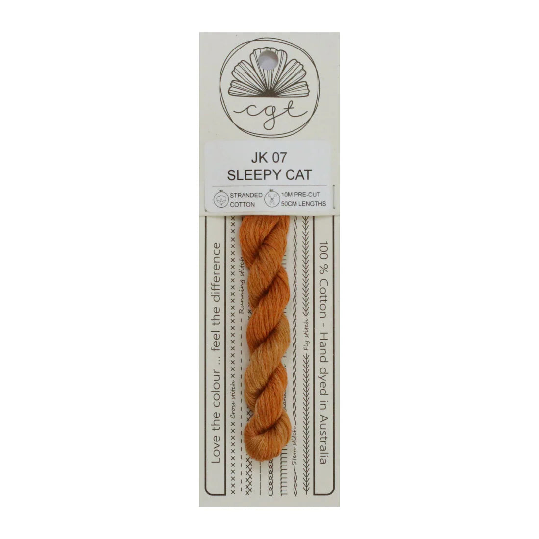 Sleepy Cat JK07 Cottage Garden Thread Pre-Cut 6 Stranded Hand Dyed Embroidery Floss