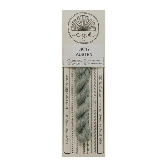 Austen JK17 Cottage Garden Thread Pre-Cut 6 Stranded Hand Dyed Embroidery Floss