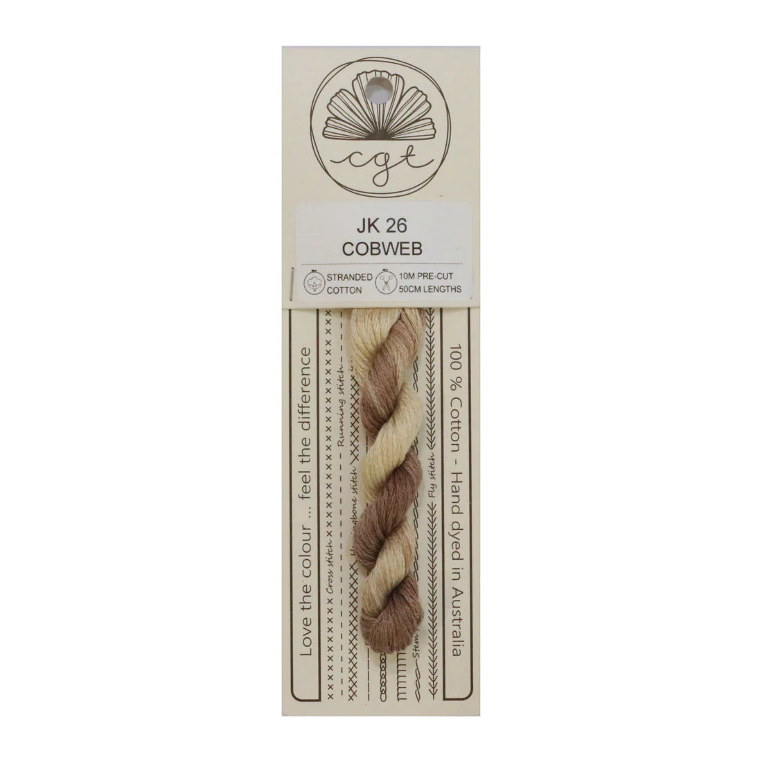 Cobweb JK26 Cottage Garden Thread Pre-Cut 6 Stranded Hand Dyed Embroidery Floss