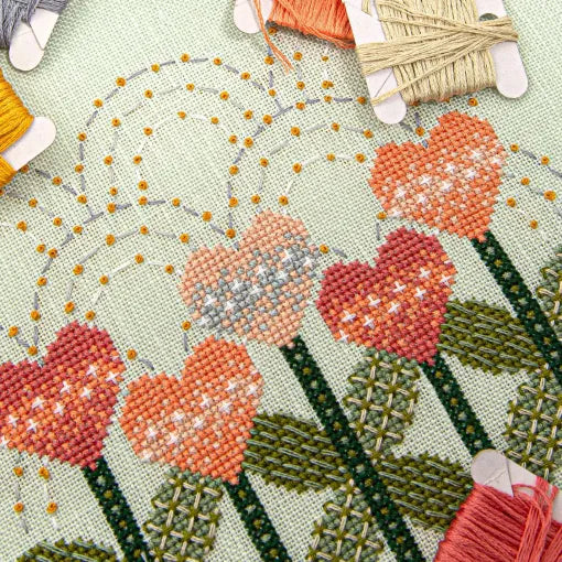Love Blooms Here Cross Stitch Pattern by Counting Puddles