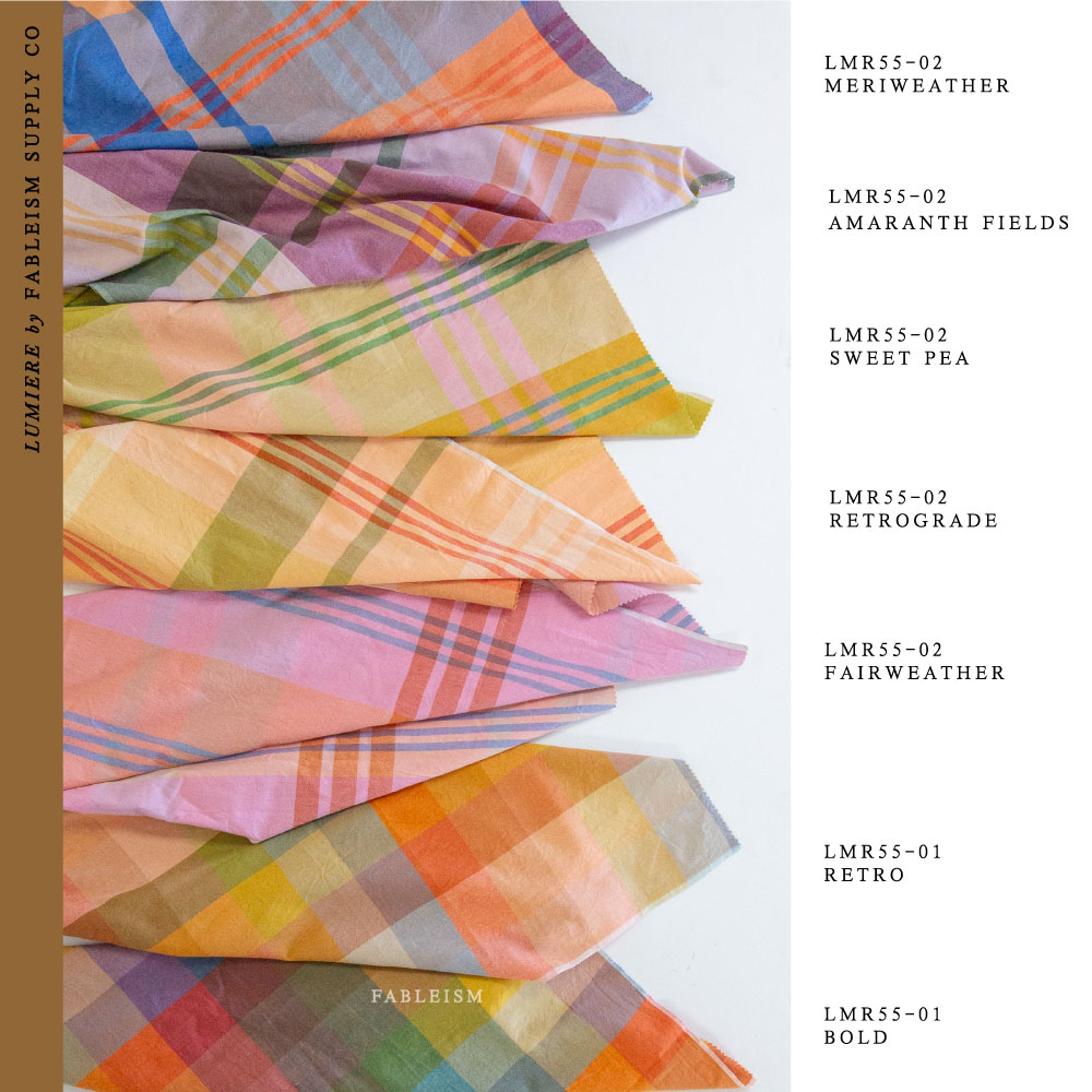 Lumiere Wide Happy Checkers in Meriweather LMR5501 by Fableism (sold in 25cm increments)