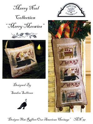 Merry Meowies Cross Stitch Pattern Homespun Elegance
