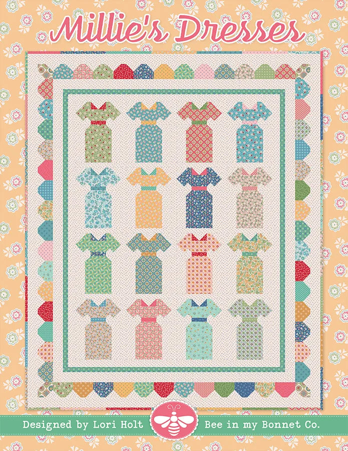 Millies Dresses Quilt Pattern Booklet by Lori Holt of Bee in my Bonnet