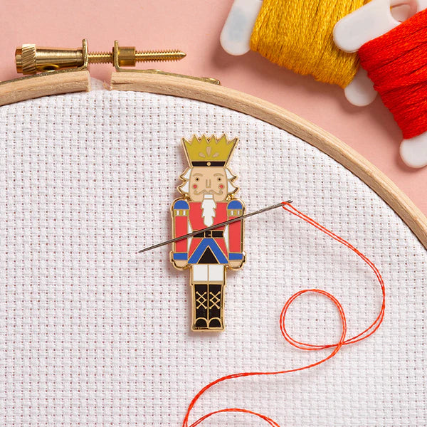 Nutcracker Magnetic Needle Minder by Caterpillar Cross Stitch