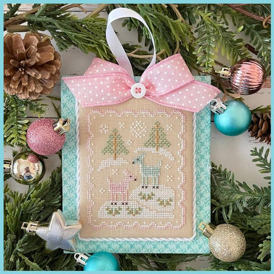 Pastel Collection 11 Christmas Deer Cross Stitch Pattern Country Cottage Needleworks
