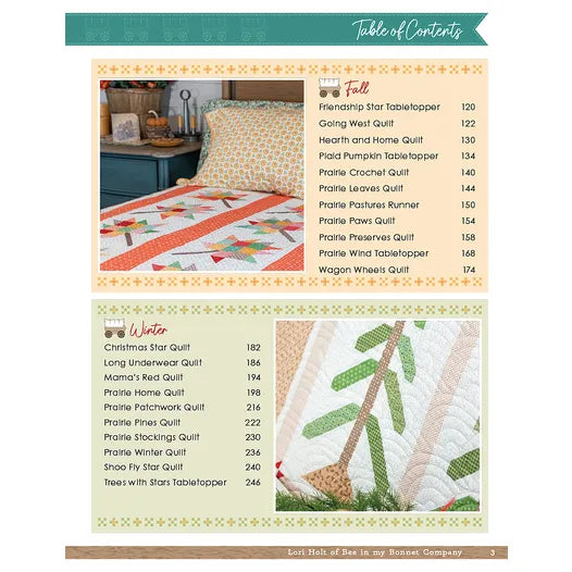 Praire Home Quilt Book by Lori Holt of Bee in My Bonnet